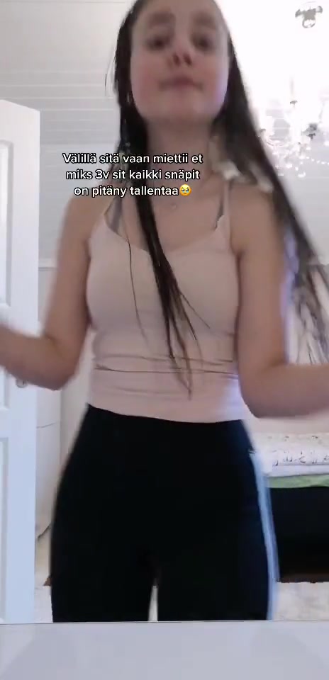 Amanda Syrjala in bathroom…