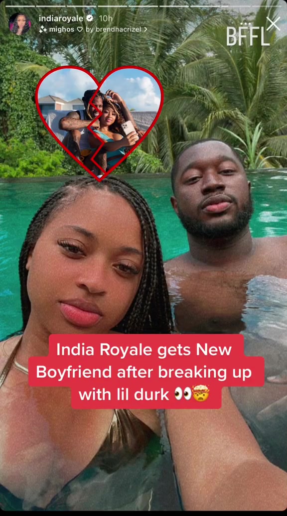 India Royale in the pool…