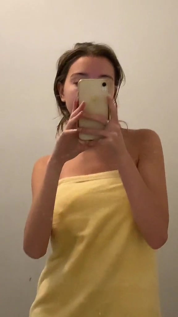 Samantha Schwartz in bathroom…