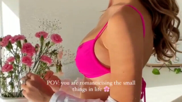 Emily Feld!! Sexy in pink