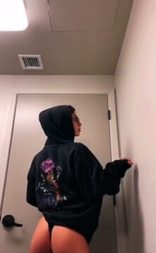 Sydney May show big ass in bathroom!!! So hot