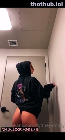 Sydney May show big ass in bathroom!!! So hot